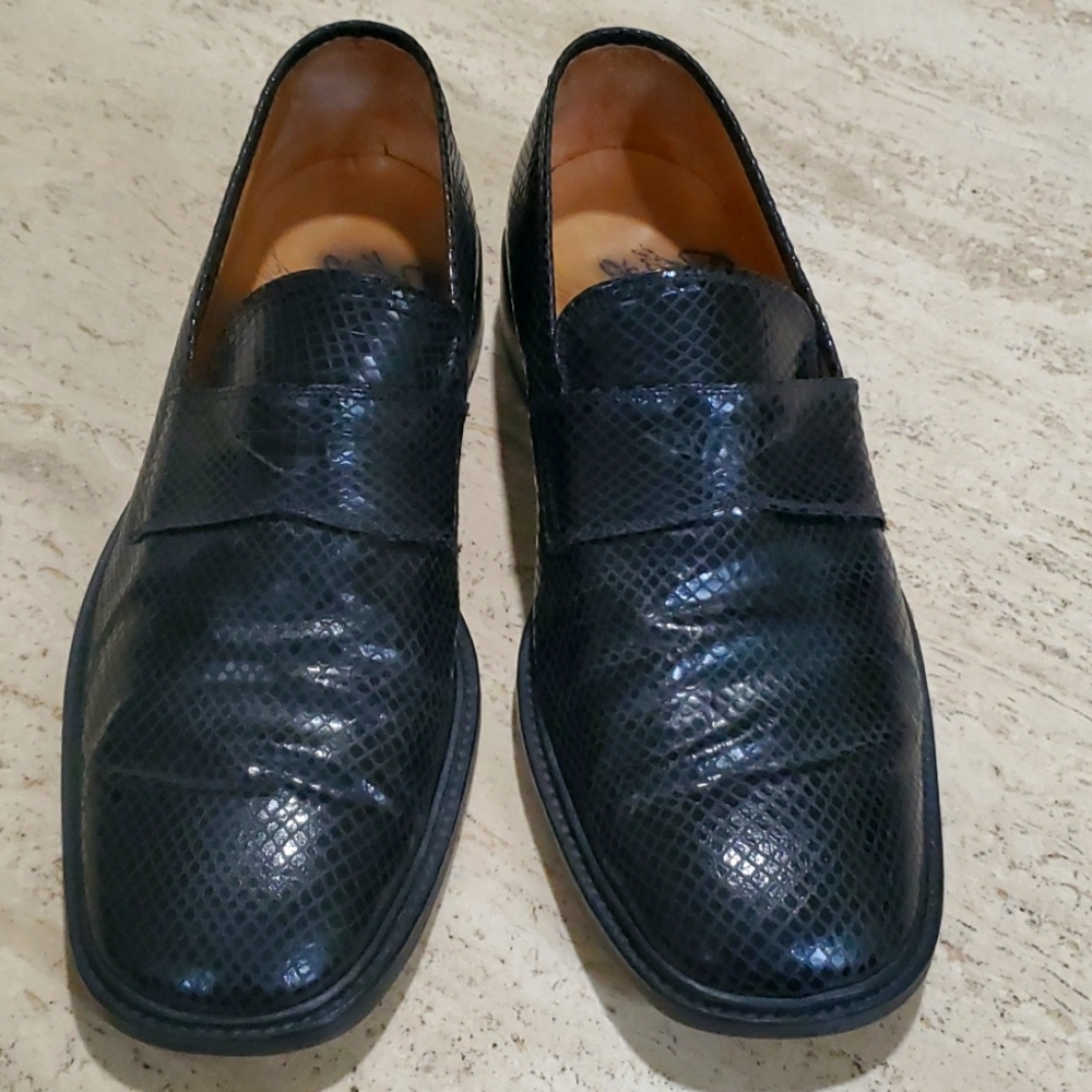 Bachrach leather loafer 10 Black